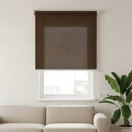 Vidaxl buitenrolgordijn 90% uv-blok bruin 80 x 140 cm hdpe