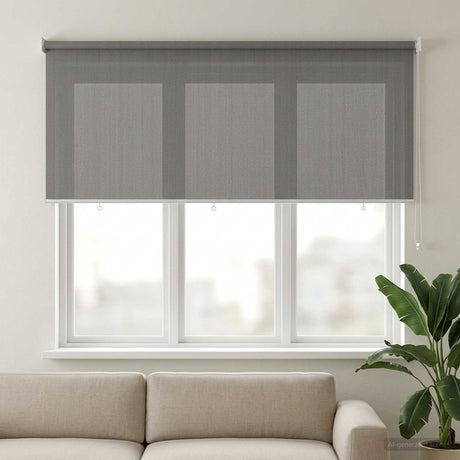 Vidaxl buitenrolgordijn 90% uv-blok lichtgrijs 180 x 140 cm hdpe