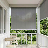 Vidaxl buitenrolgordijn 90% uv-blok lichtgrijs 60 x 230 cm hdpe