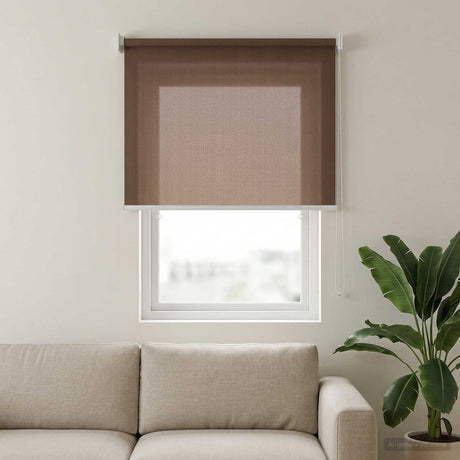 Vidaxl buitenrolgordijn 90% uv-blok taupe 60 x 140 cm hdpe