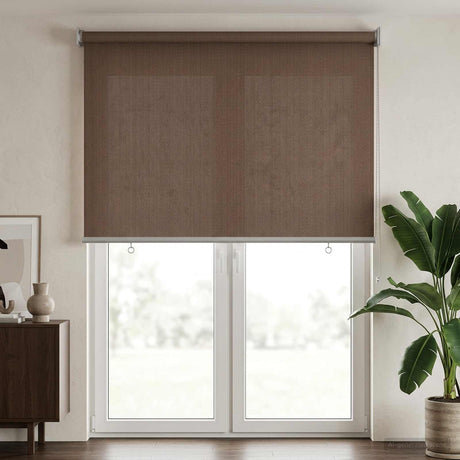 Vidaxl buitenrolgordijn 90% uv-blok taupe 100 x 230 cm hdpe