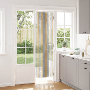 Vidaxl insecten gordijn chenille grijs en beige 56 x 200 cm 100% pp