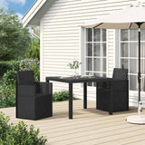 Vidaxl tuin eetstoelen 2 st antraciet 53 x 47 x 88,5 cm pp