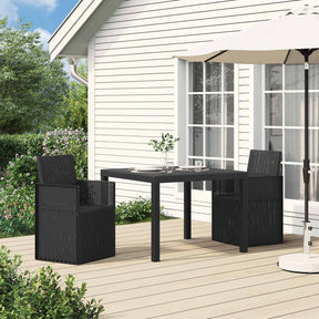 Vidaxl tuin eetstoelen 2 st antraciet 53 x 47 x 88,5 cm pp