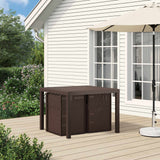Vidaxl tuin eetstoelen 2 st bruin pp