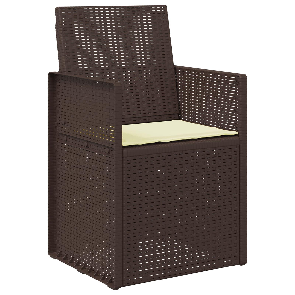 Vidaxl zitkussens 2 st polyester crèmekleurig 47 x 36 x 2 cm