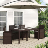 Vidaxl zitkussens 4 st polyester antraciet 47 x 36 x 2 cm