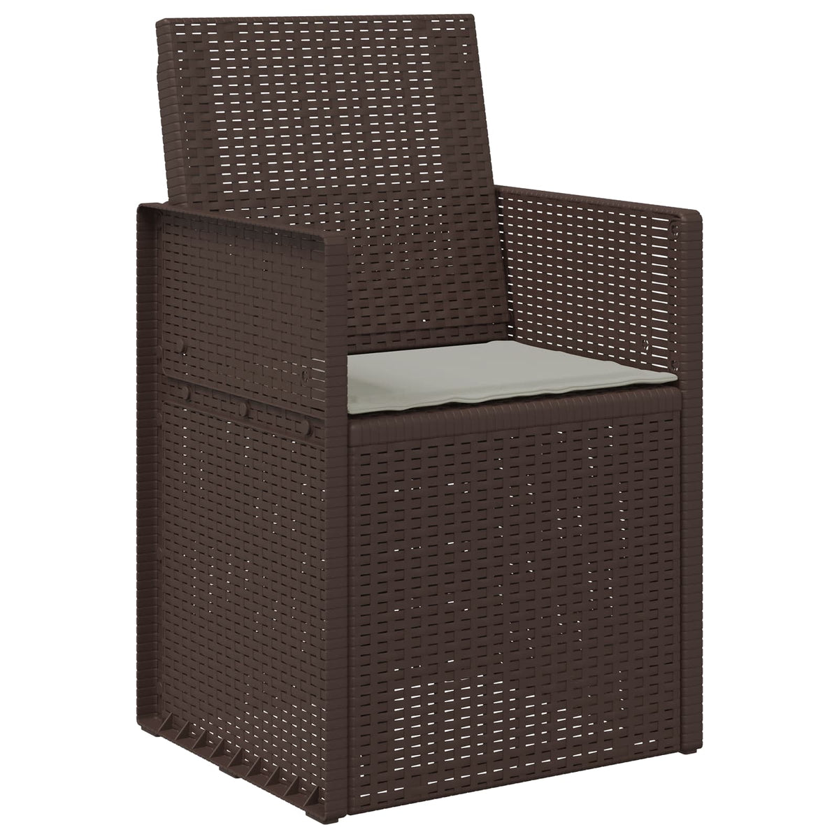 Vidaxl zitkussens 4 st polyester lichtgrijs 47 x 36 x 2 cm