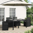 Vidaxl zit- en rugkussens polyester antraciet 47 x 45 x 2 cm