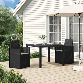 Vidaxl tuin eetstoelen 2 st anthraciet en lichtgrijs pp