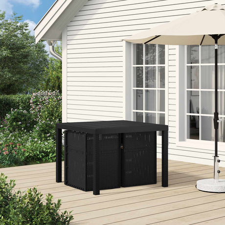 Vidaxl tuin eetstoelen 2 st antracietkleurig en taupe pp