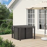 Vidaxl tuin eetstoelen 2 st lichtgrijs en antracietkleurig pp