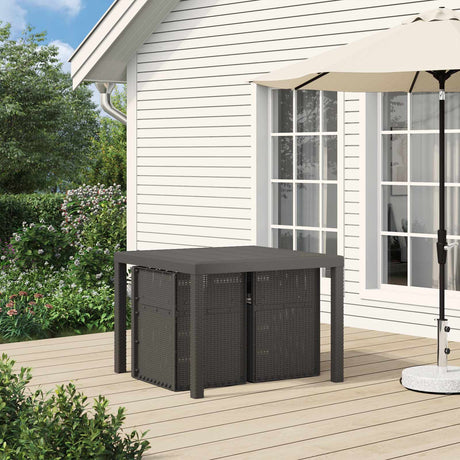 Vidaxl tuin eetstoelen 2 st lichtgrijs pp