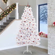 Vidaxl kunstmatige inklapbare kerstboom wit 270 cm pvc en staal