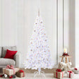 Vidaxl kunstkerstboom met 300 led wit 210 cm pvc en staal