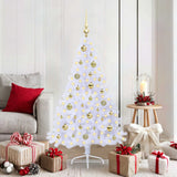 Vidaxl kunstkerstboom met 150 led wit 150 cm pvc en staal