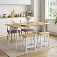 Vidaxl barkruk ekai 2 st wit 40 x 29 x 45,5 cm massief grenenhout