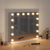 Vidaxl led make-up spiegel wit 50 x 10 x 44 cm glas en staal
