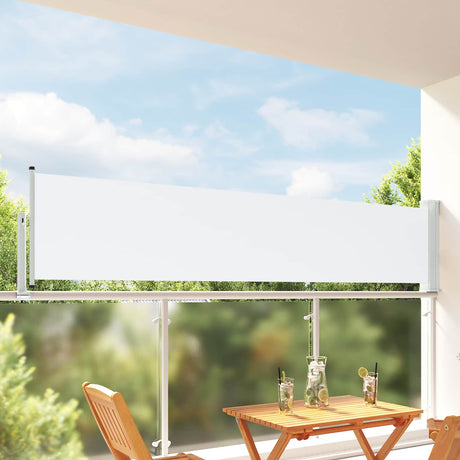 Vidaxl zijkant luifel 80 x 300 cm 100% polyester ijzer staal