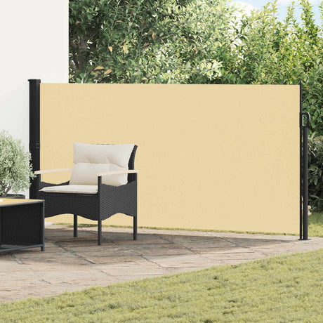 Vidaxl uittrekbaar zijscherm 300 x 160 cm polyester rechthoekig zand