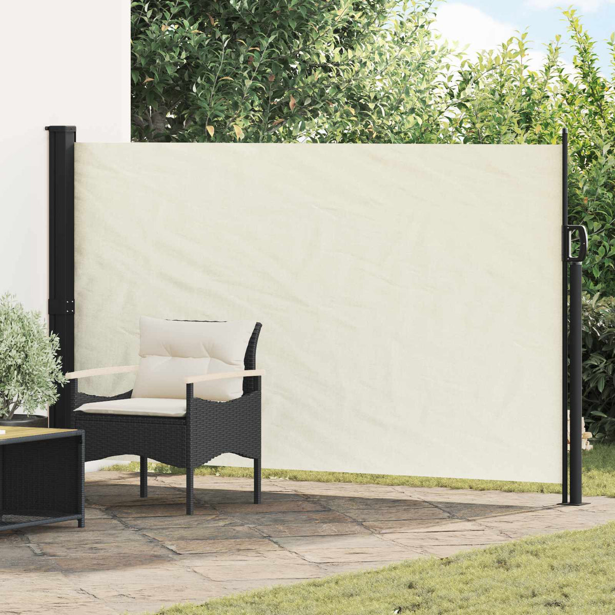 Vidaxl uittrekbaar zijscherm 300 x 170 cm polyester rechthoekig