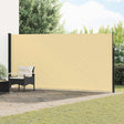 Vidaxl uittrekbaar zijscherm 300 x 200 cm polyester rechthoekig zand