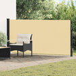 Vidaxl uittrekbaar zijscherm 500 x 140 cm polyester rechthoekig zand