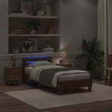Vidaxl bedframe artisanaal eiken 80 x 200 cm bewerkt hout