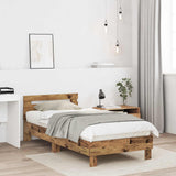 Vidaxl bedframe oud hout 80 x 200 cm bewerkt hout