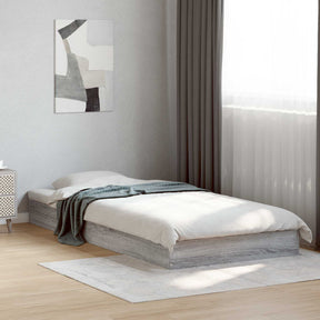 Vidaxl vloerbedframe grijs sonoma 80 x 200 cm bewerkt hout