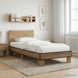 Vidaxl bedframe met hoofdeinde artisanaal eiken 80 x 200 cm