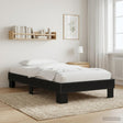 Vidaxl bedframe zwart eiken 80 x 200 cm bewerkt hout