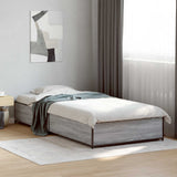 Vidaxl bedframe grijs sonoma 80 x 200 cm bewerkt hout