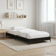 Vidaxl bedframe zwart eiken 80 x 200 cm bewerkt hout