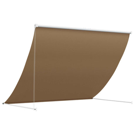 Vidaxl markies beige 400 x 150 cm 180 g m² polyester met pu coating