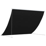 Vidaxl markies zwart 150 x 150 cm 180 g m² polyester met pu coating