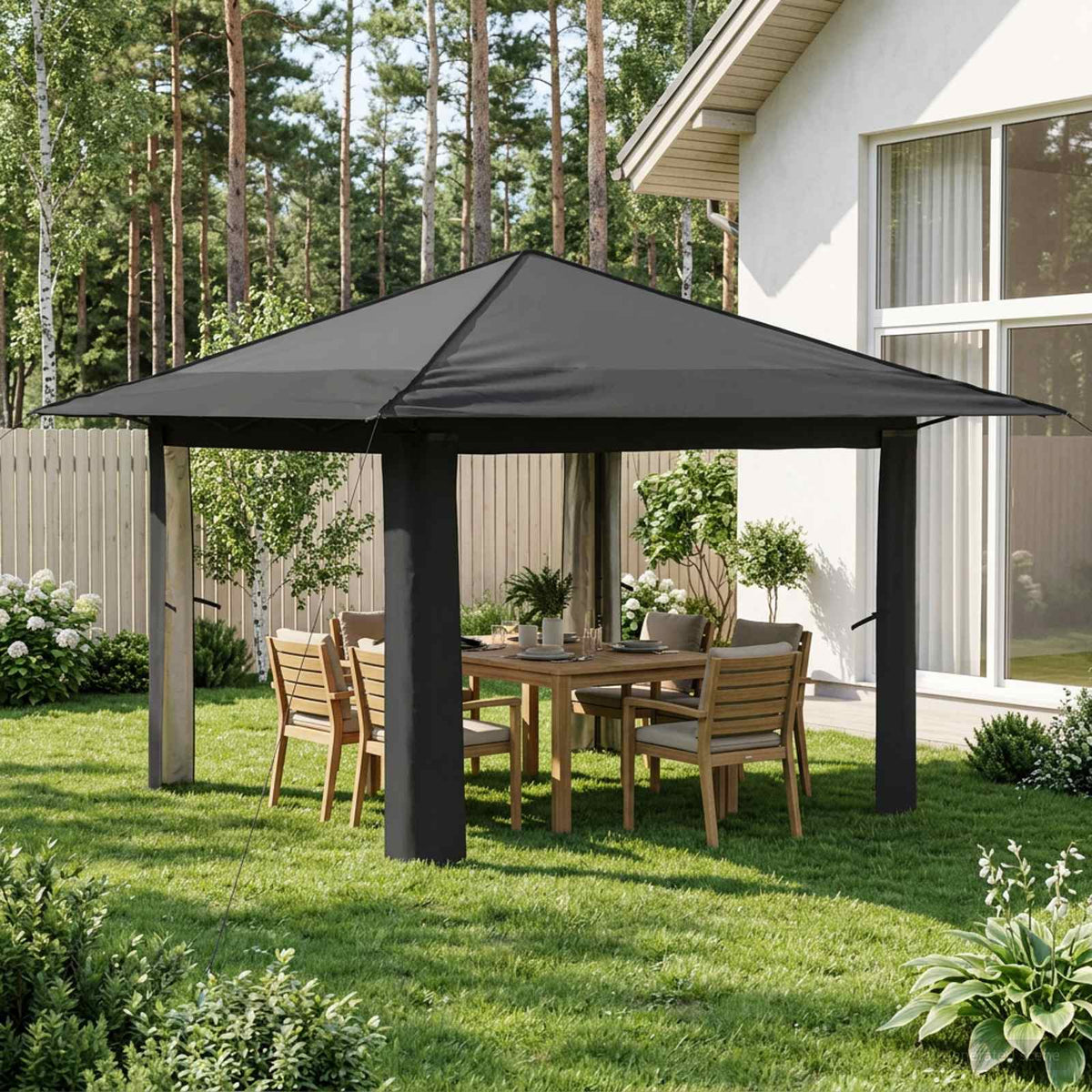 Vidaxl gazebo zonder zijwand 3,3 x 3,3 m