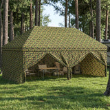 Vidaxl tent met 4 zijwanden 2,9 x 5,8 m leger camouflage