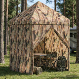 Vidaxl pop-up gazebo met 4 zijwanden 3 x 3 m bos camouflage