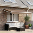 Vidaxl vervangend zonneschermdoek voor 4x3 m taupe polyester