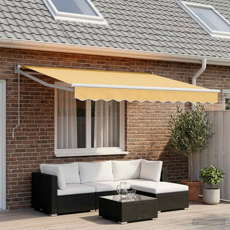 Vidaxl vervangend zonneschermdoek voor 6x3,5 m zand polyester