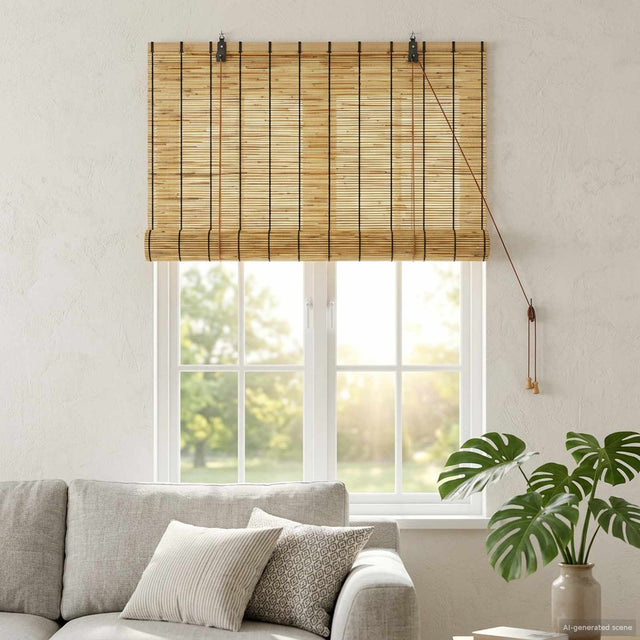 Vidaxl rolgordijn naturel 80 x 160 cm riet