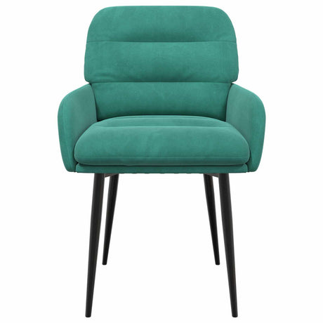 Vidaxl eettafelstoelen 2 st fluweel turquoise 59 x 59,5 x 90 cm