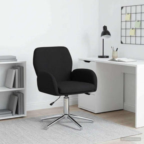 Vidaxl draaischrijfstoel 54 x 58 x 90 cm zwart stof