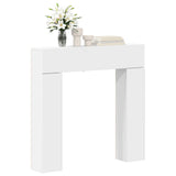 Vidaxl haardomlijsting wit 102 x 18 x 100,5 cm bewerkt hout