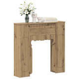 Vidaxl haardomlijsting artisanaal eiken 93 x 20 x 89 cm bewerkt hout
