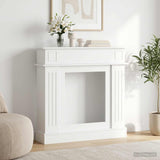 Vidaxl haardomlijsting wit 102 x 26 x 100 cm bewerkt hout