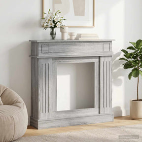 Vidaxl haardomlijsting grijs sonoma 102 x 26 x 100 cm bewerkt hout