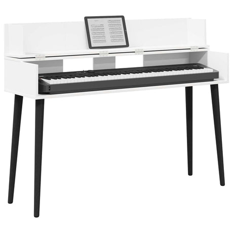 Vidaxl studiobureau wit 110 x 40 x 19,5 cm bewerkt hout