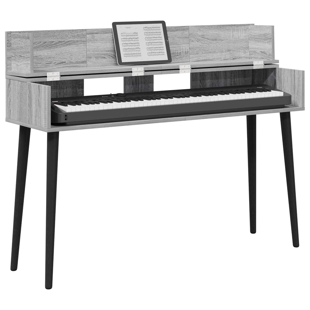 Vidaxl studiobureau grijs sonoma 110 x 40 x 19,5 cm bewerkt hout